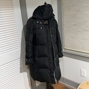 Michael Kors long black puffer coat